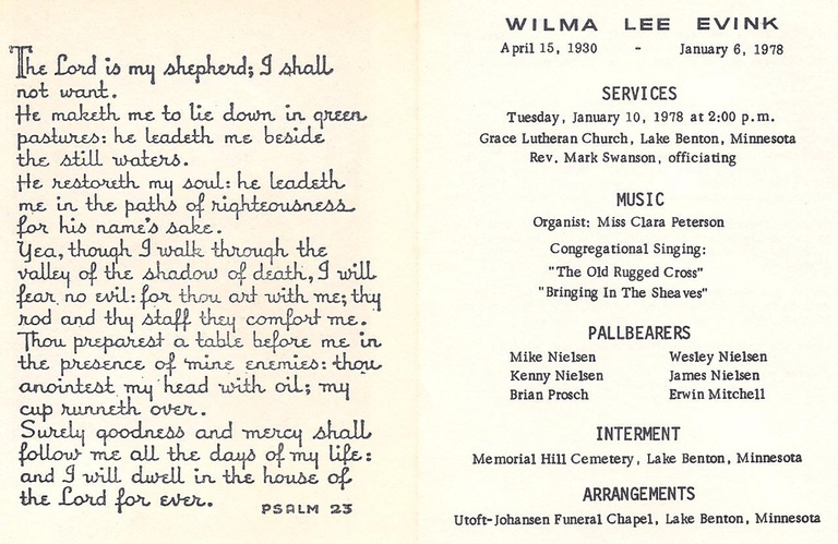 Evink, Wilma  funeral brochure.jpg
