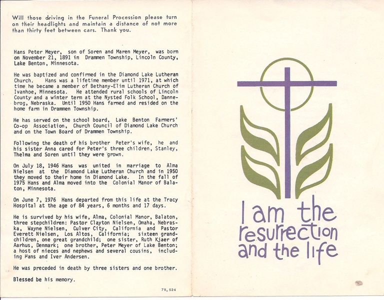 Meyer, Hans Peter Funeral Brochure- outside.jpg