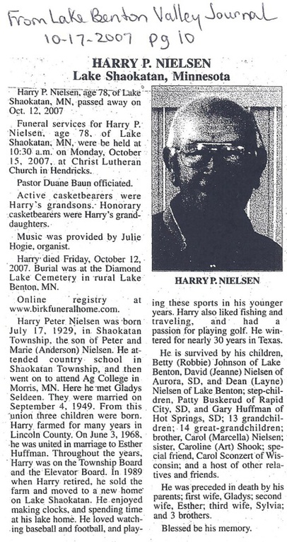 Nielsen, Harry obit.jpg