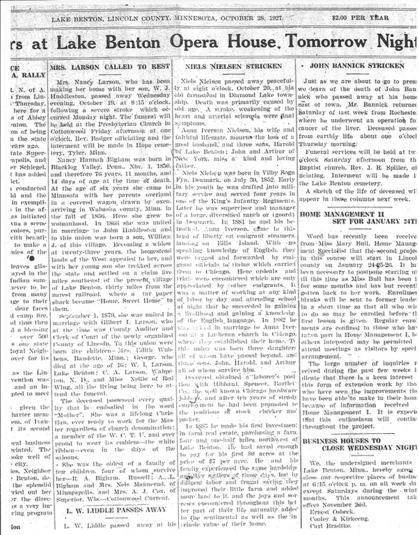 Nielsen, Niels obit L B News 10-28-1927 p1.jpg