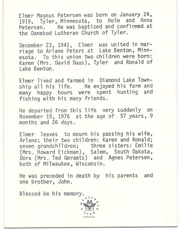 Petersen, Elmer Magnus F. B. obit.jpg