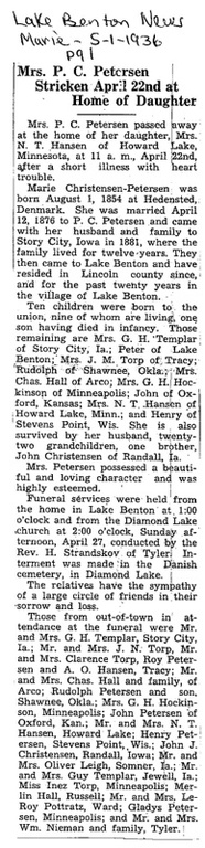 Petersen, Marie obit.jpg