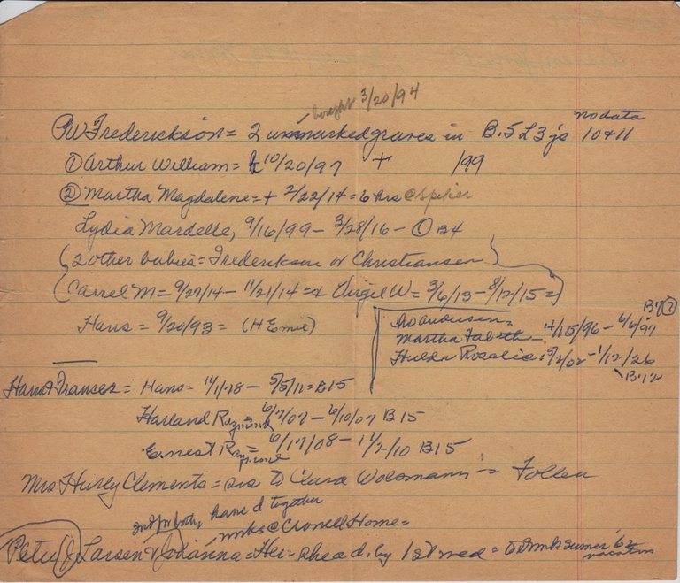 Frederickson, P. W.