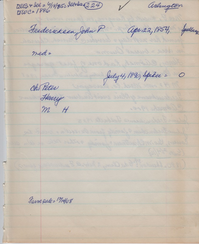 Fredricksen, John P. - 224