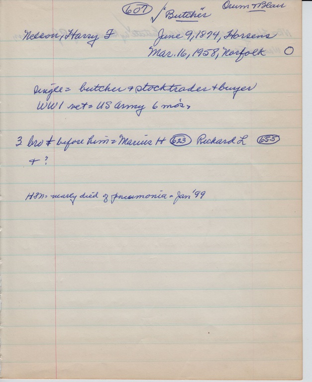 Nelson, Harry F. - 607