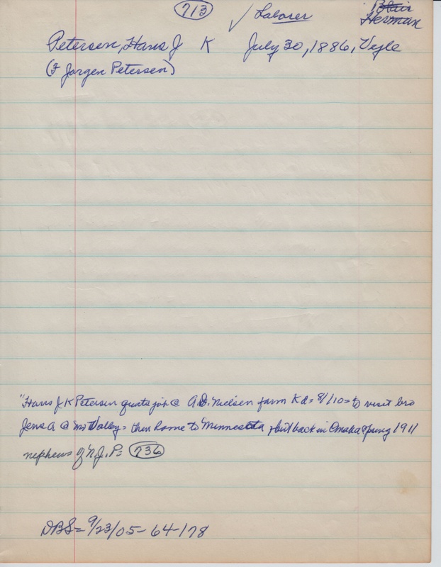 Petersen, Hans J. K. - 713