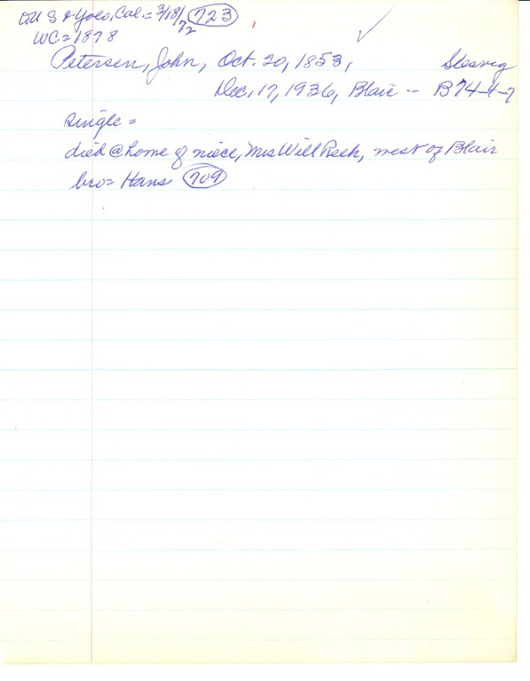 Petersen, John - 723