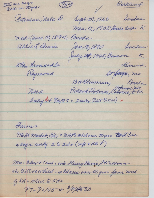 Petersen, Nels D. - 734