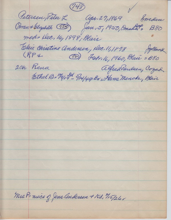 Petersen, Peter L. - 748