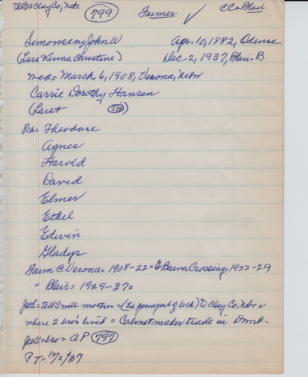 Simonsen, John W. - 799