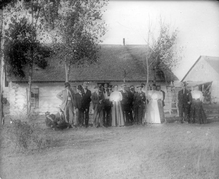 slide (079) Typical rural home in Northwest about 1908 at Sidney Mount.jpg