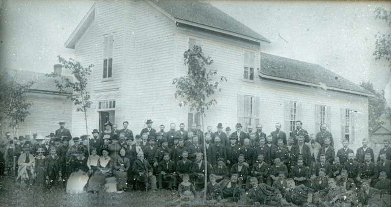 slide (120) Early danish Lutheran Convention. Danish Church Synod at Neenah, WI.jpg