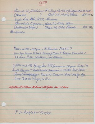 Burdick, William F