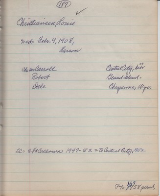 Christiansen, Louie - 187