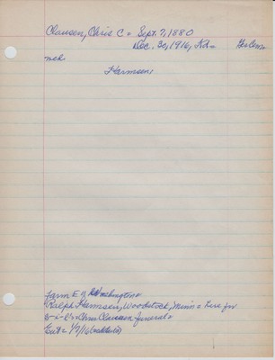 Clausen, Chris C