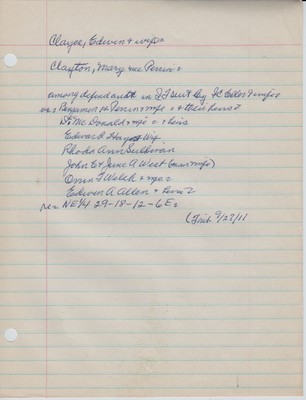 Clayes, Edwin