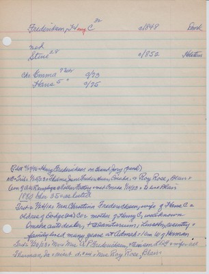 Frederiksen, Henry C