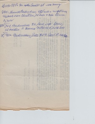 Kappus letter 1967 - various families