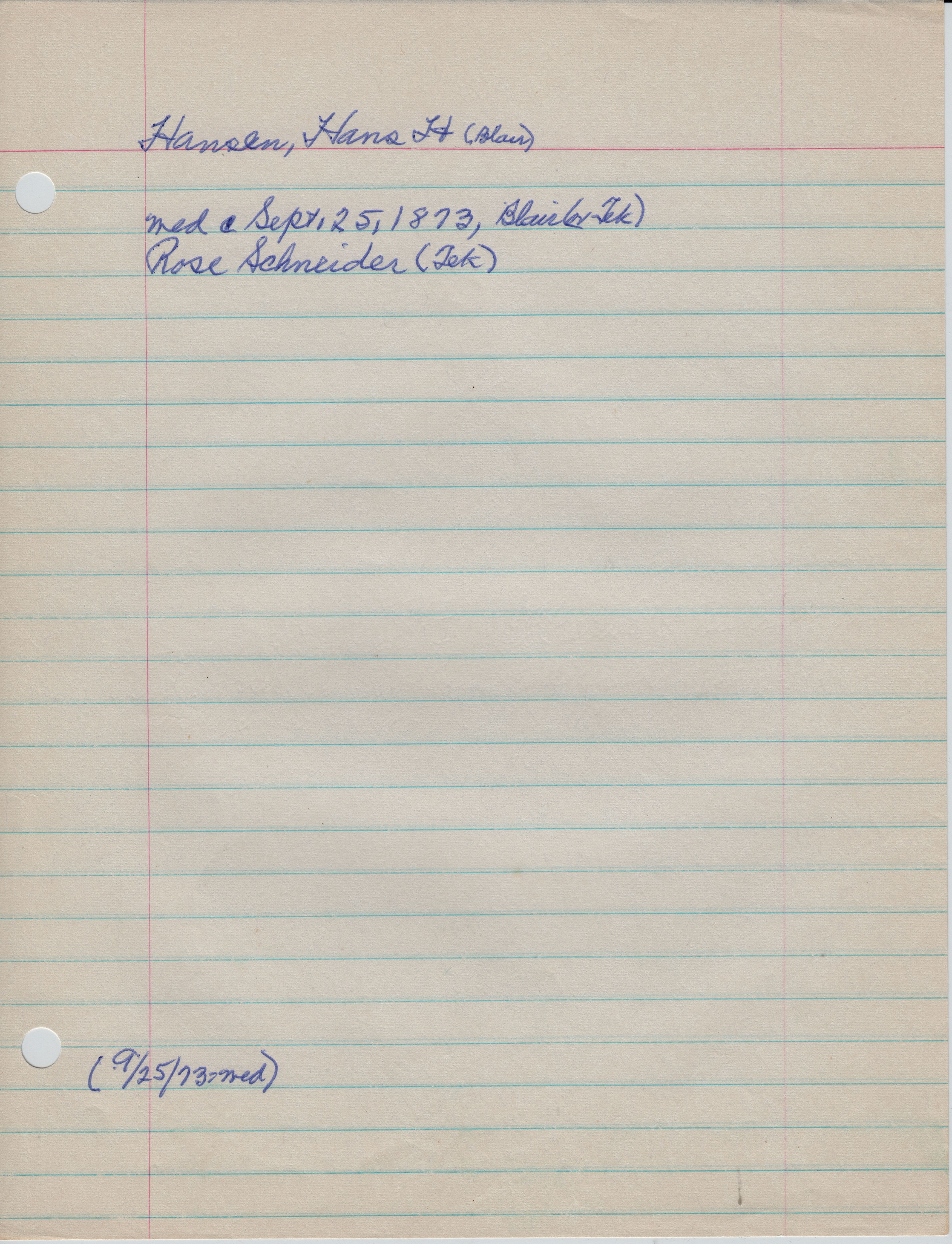 Hansen, Hans H