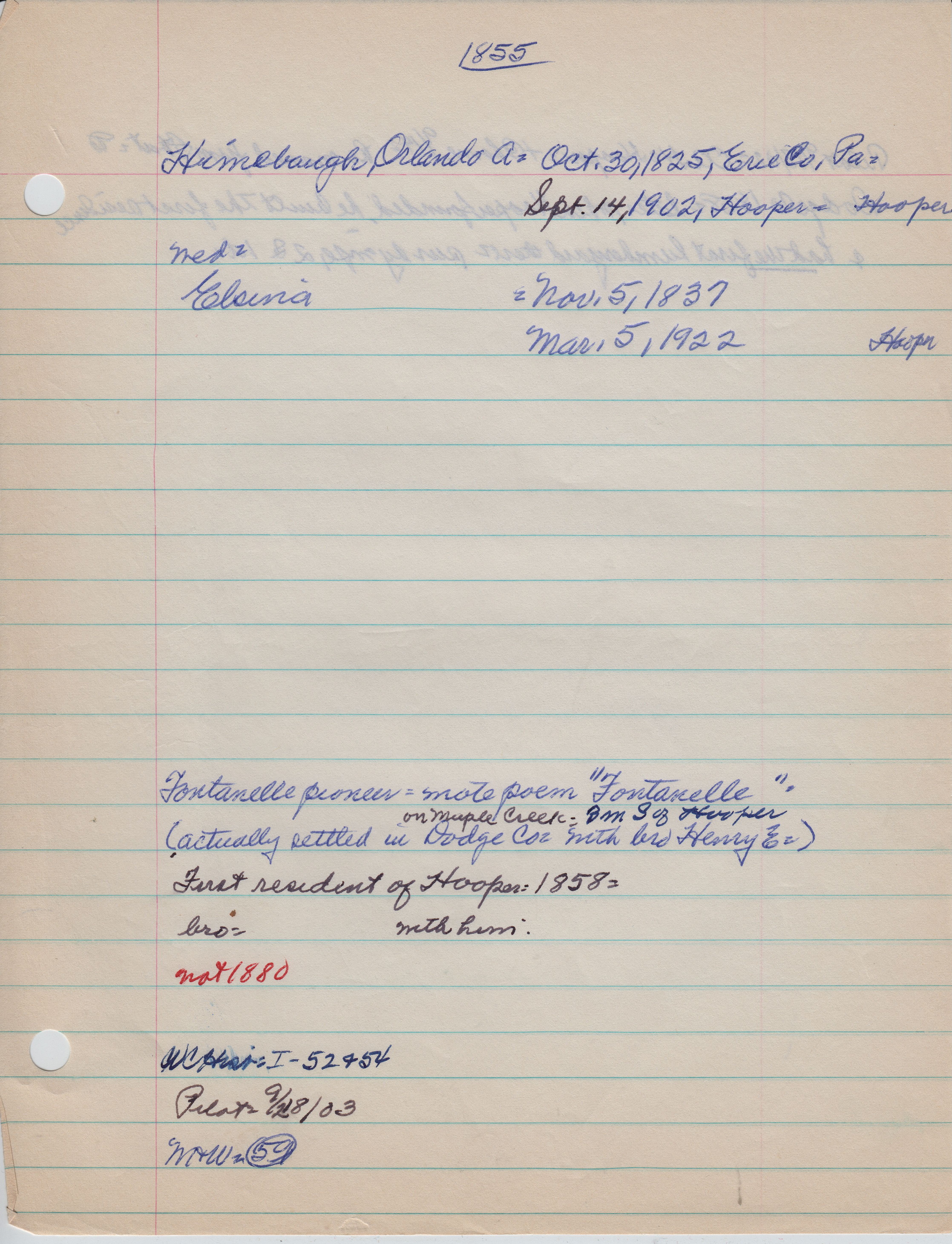 Himebaugh, Orlando A