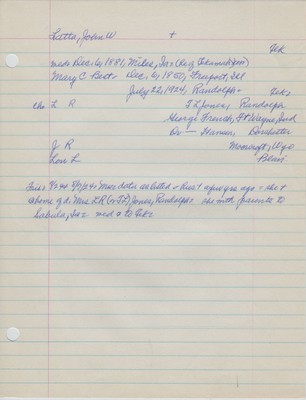 Latta, John W