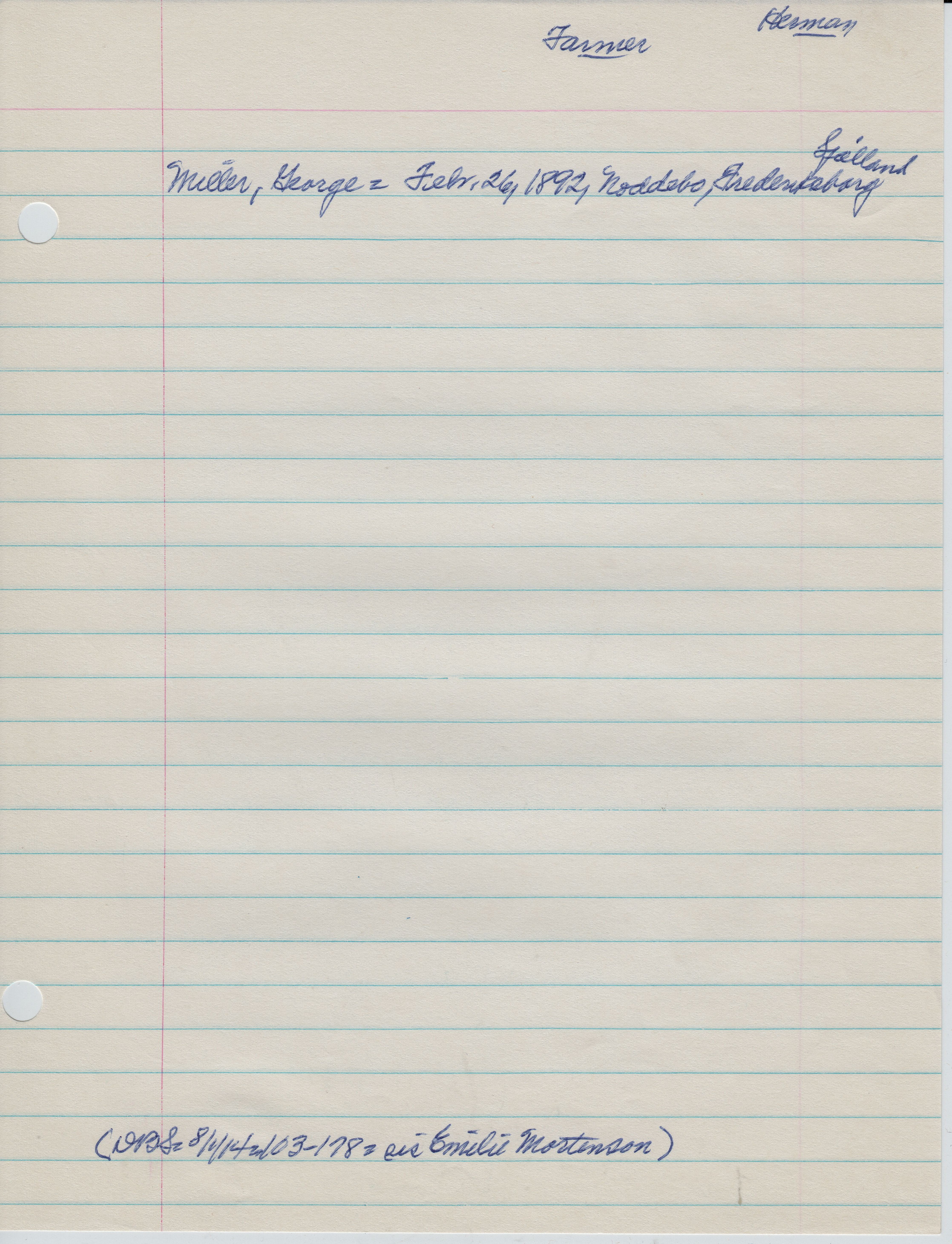 Miller, George
