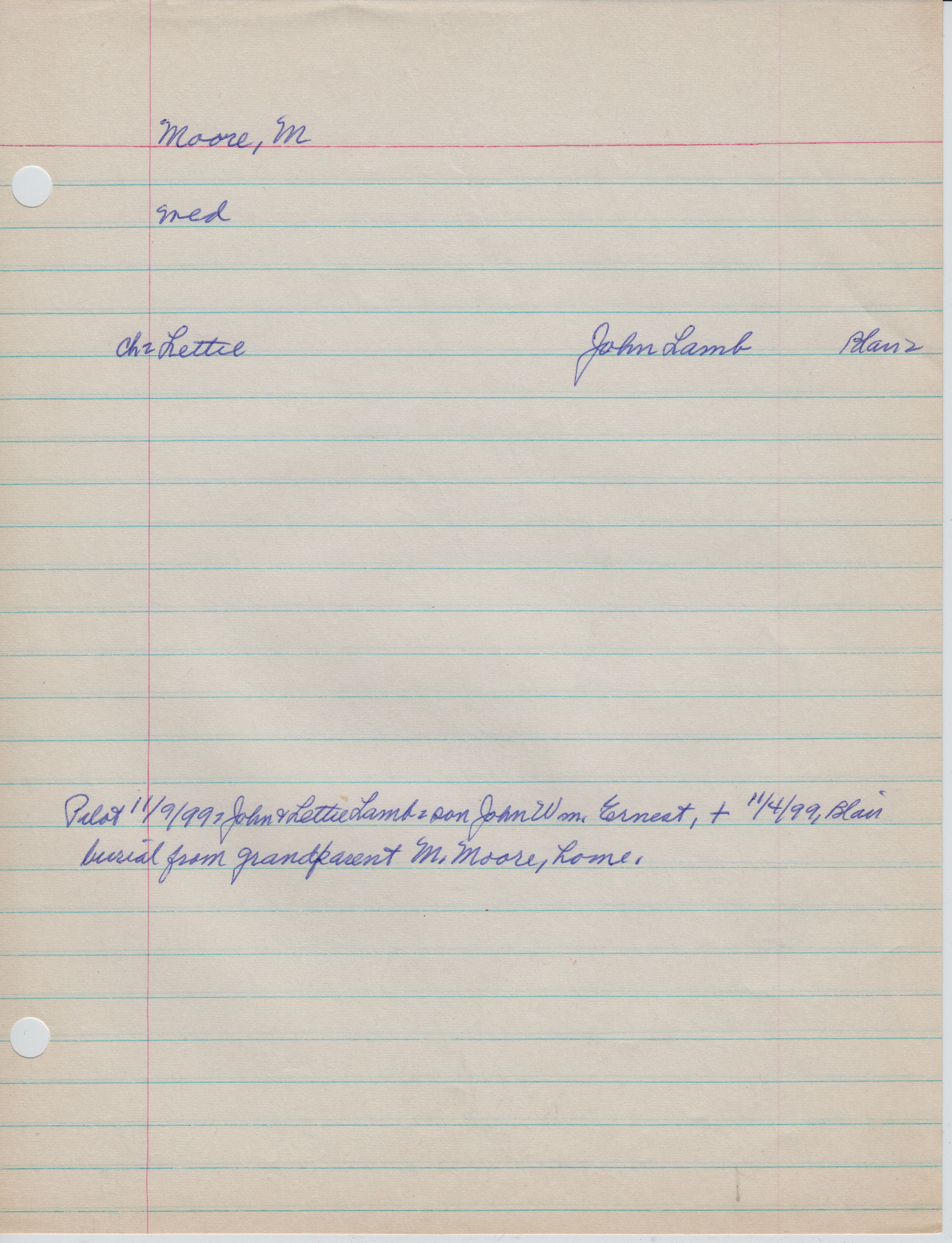 Moore, M