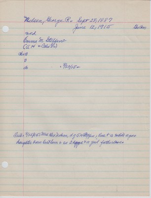 Nelson, George R