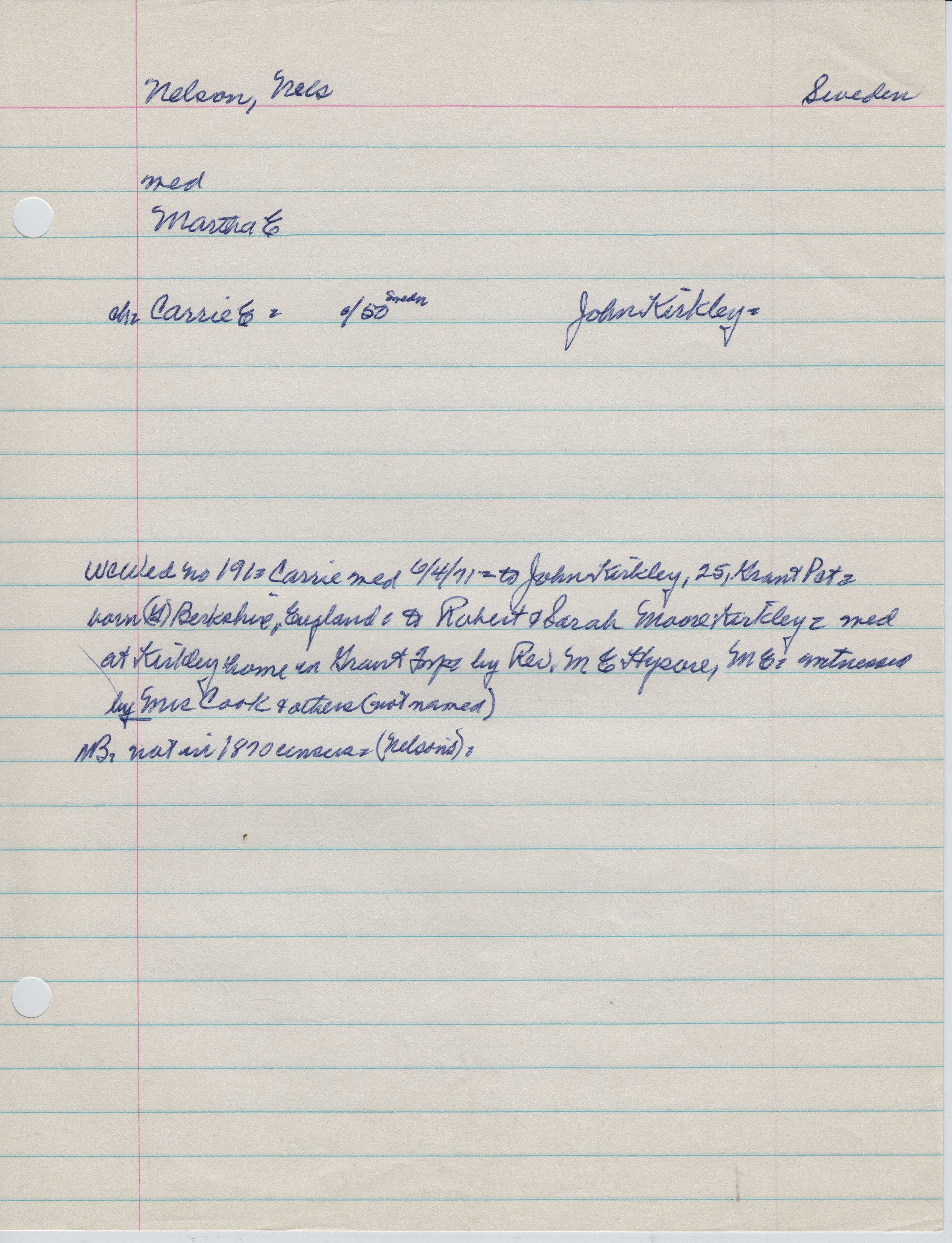 Nelson, Nels