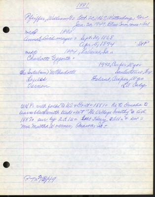 Pfeiffer, William G