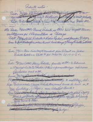 Roberts family notes