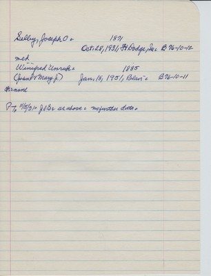 Selley, Joseph O