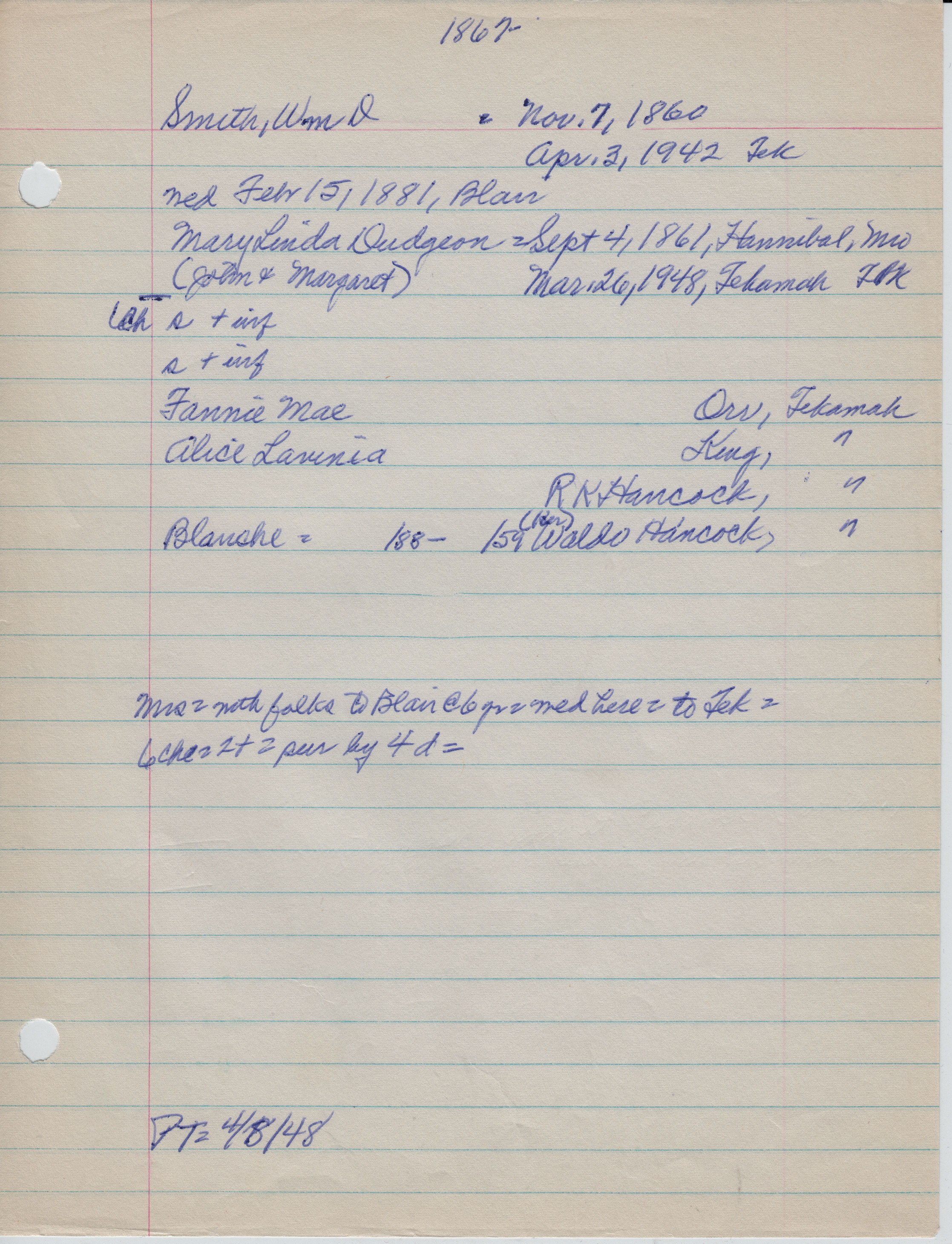 Smith, William D