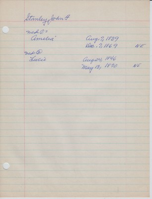 Stanley, John F