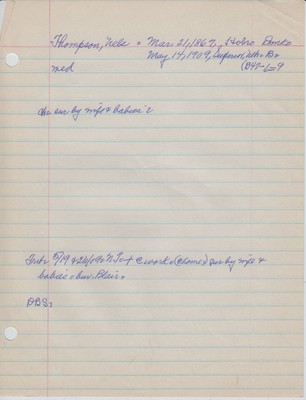 Thompson, Nels
