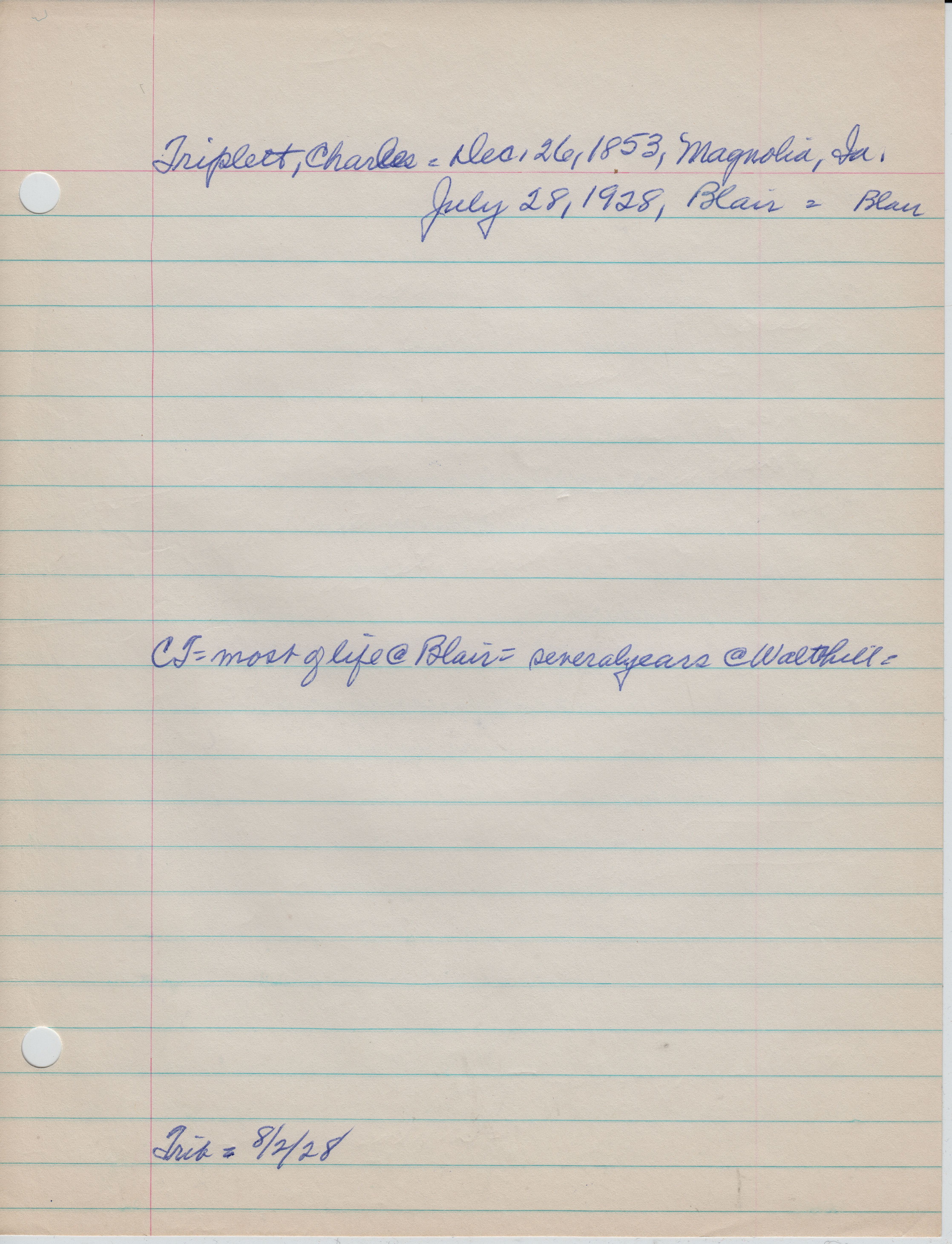 Triplett, Charles