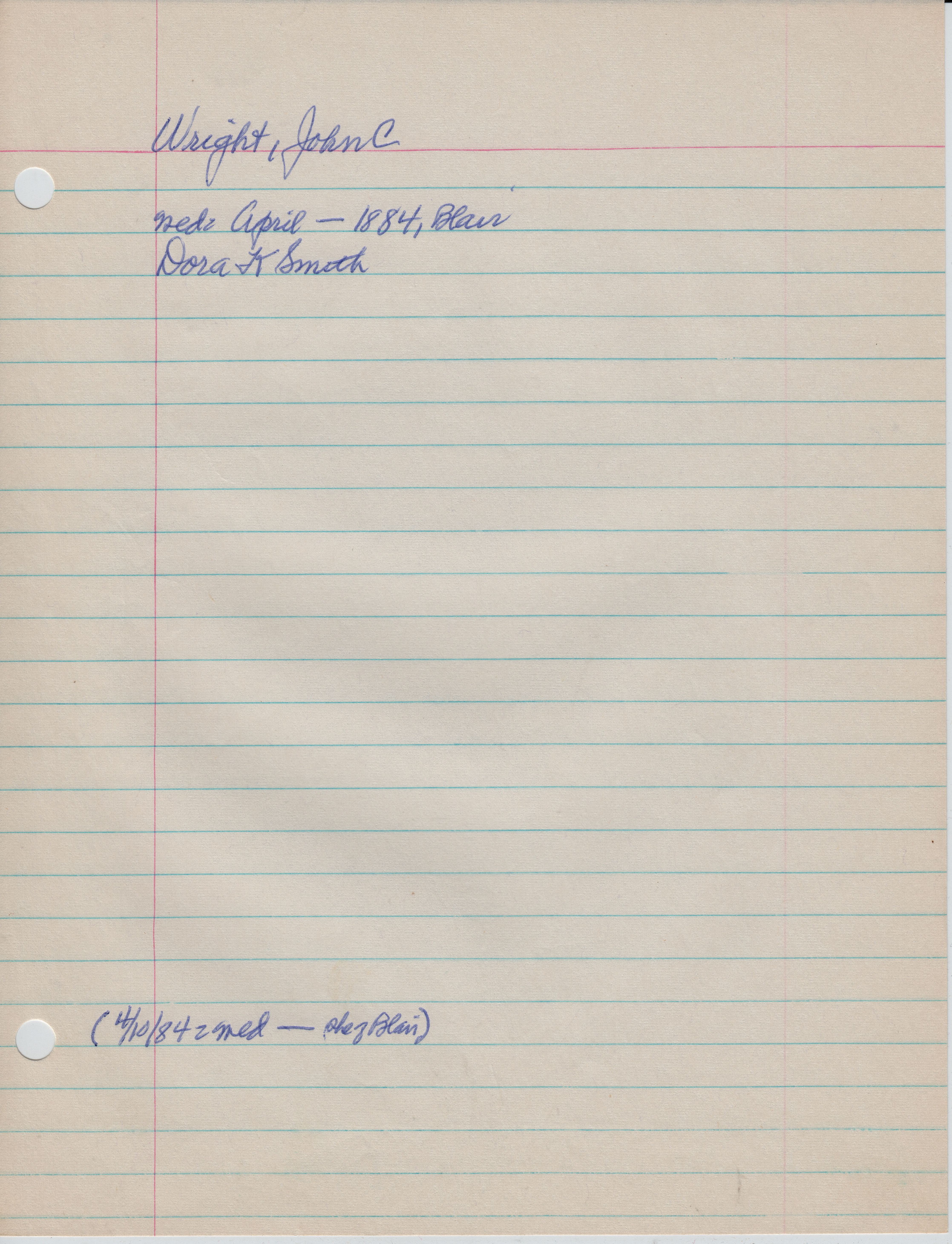 Wright, John C