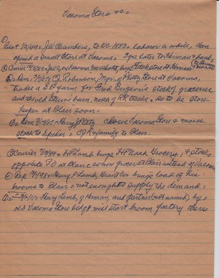 Vacoma Store History Vacoma Store History
