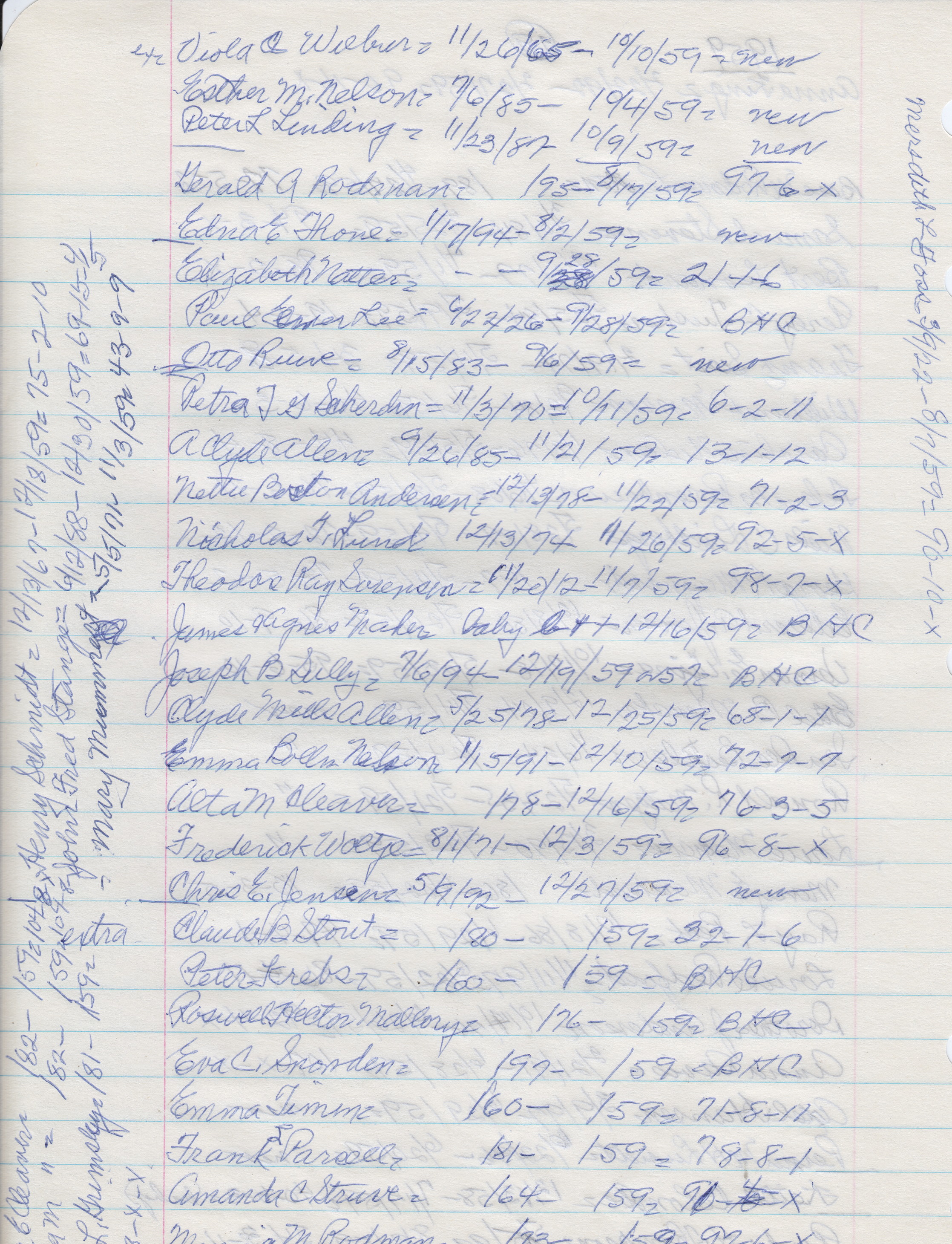 Blair Cemetery: 1959 (3)