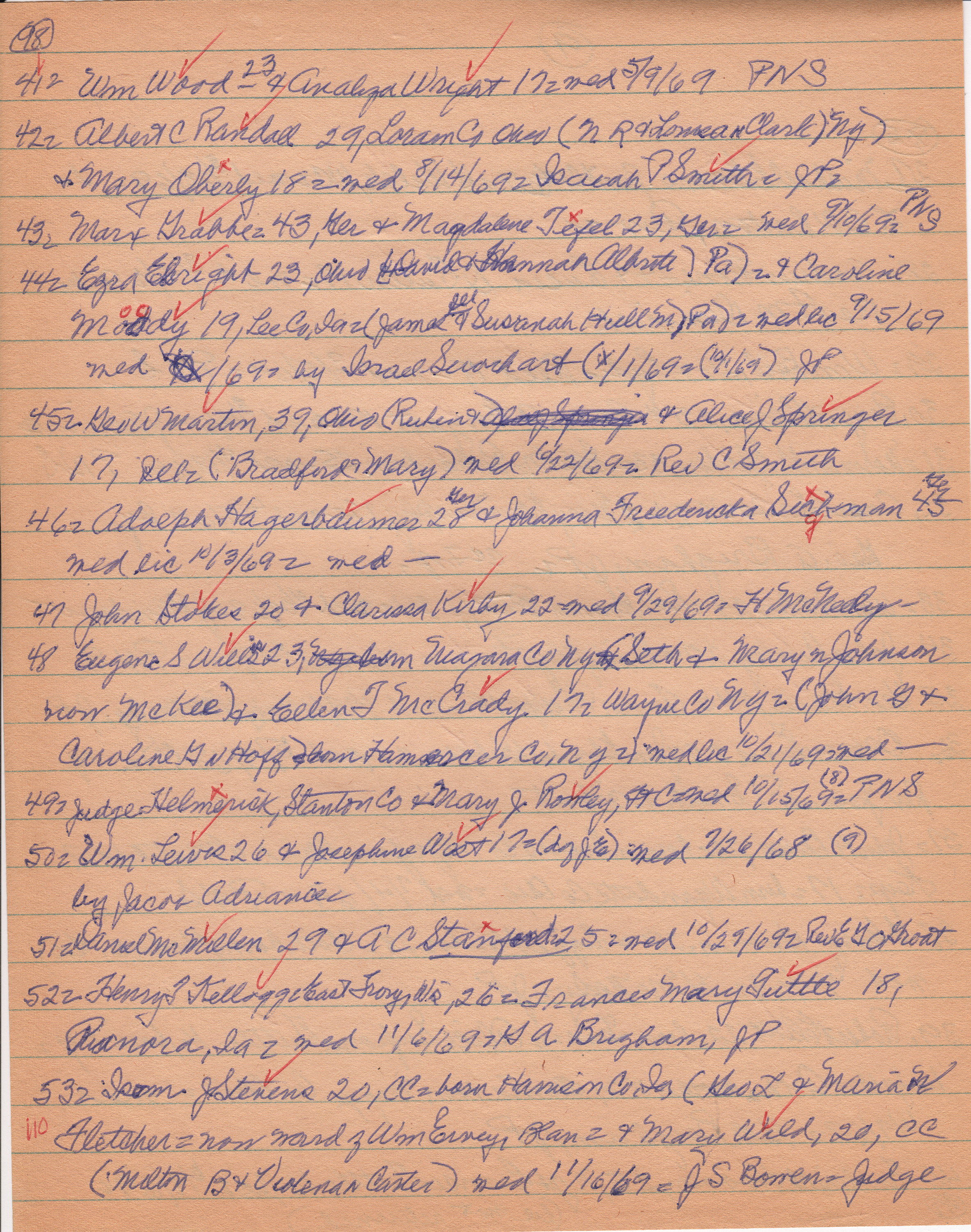 Marriages and Estate Notices: 1869 (2)